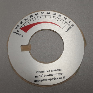 Шкалы из алюминия — Шкала для кнопки из алюминия — фото